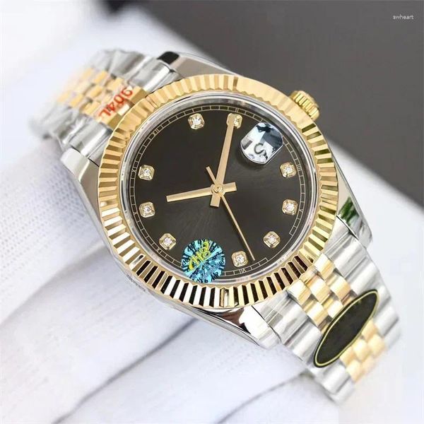 Armbanduhren Luxus Männer Frauen Uhr Automatisch mechanisch Saphir Edelstahl Armbanduhr Fashion Gold Schwarz Grün