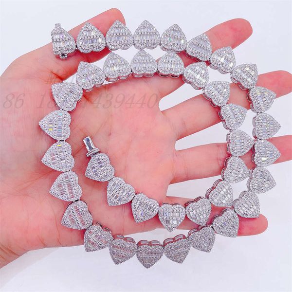 Фабрика прямых продаж стерлинговый спер с Vvs Chain Hip Hop Moissanite Jewelry Cuban Link