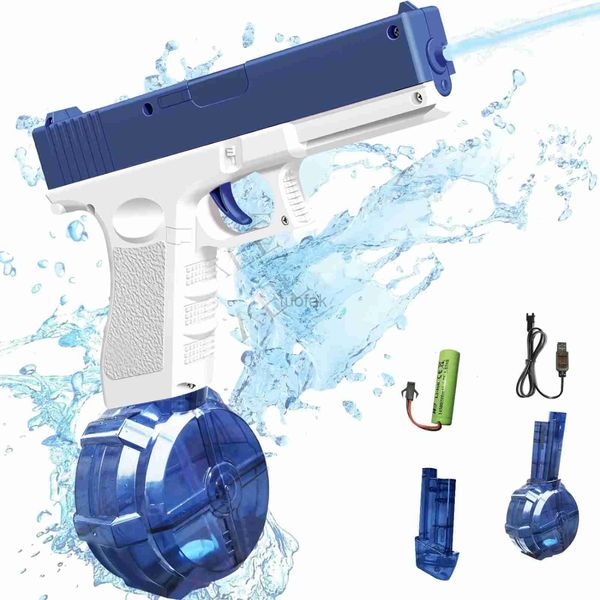 Toys de armas Toy de pistola de água elétrica Automático Super High Capacity Arnes de até 32 pés Faixa de água forte para adultos para adultos 240416