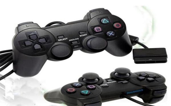 Vendita di controller cablato per PS2 Double Vibration Joystick GamePad Game Controller per PlayStation 2 MJYP3373296