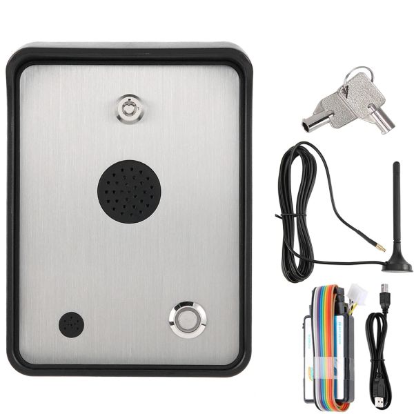 System GSM Audio Intercom para uma única porta de casa e abridor de portão Entrada de energia do controlador para segurança doméstica Segurança