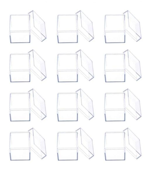 Brocada de presente 12pcs Clear Acrílico Cubo de Cober Cober