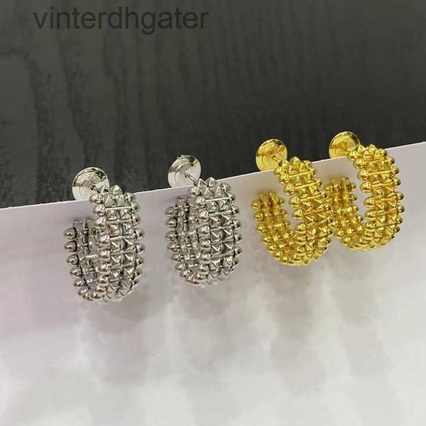 Orecchini di design originale Carter di alto grado per donne a basso prezzo di gioielli coreani con femmina di materiale in oro e rame con 18k incisioni con logo di marca originale