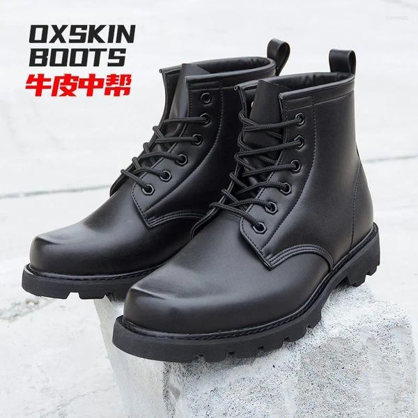 Boots Men Sapatos Militares Moda Moda Mens de Top Combate de Qualidade Para Male Male Anti Slip Tactical Man