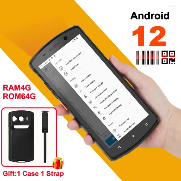 Android 12 Handheld PDA Cihaz Deposu 1D 2D QR Barkod Okuyucu Tarayıcı Terminali 4G64G Kılıf Şarj Şarj Cihazı Seçimi