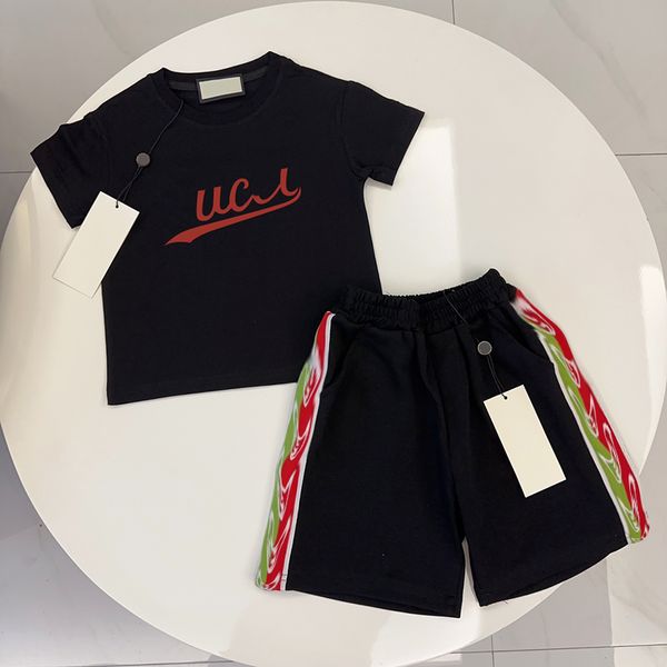 Set di abbigliamento per bambini T-shirt per bambini vestiti per bambini Sportsuit Girls Shirts Boys Summer Two-Pece Kid Shorts comodi Subito CXD2404165-12