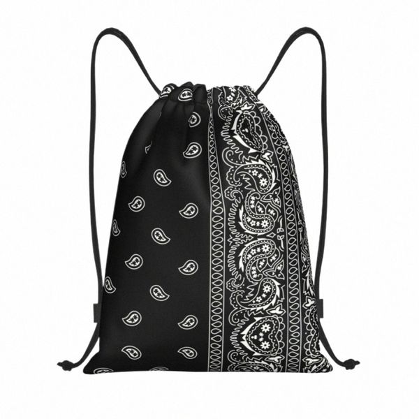 Banche cool cool personalizzate paisley bandana borse da canna da donna con zaino per la palestra sportiva leggera G4FI#