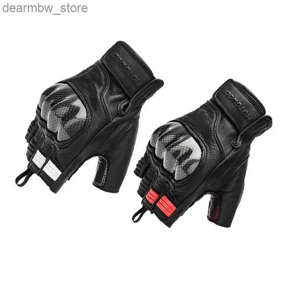 Велосипедные перчатки Ather Motorcycl Gloves для летних мужчин перчатки для мотокросса Half Fingers Fingss Углеродное волокно Гуанты Moto Luva Guanti Enduro L48