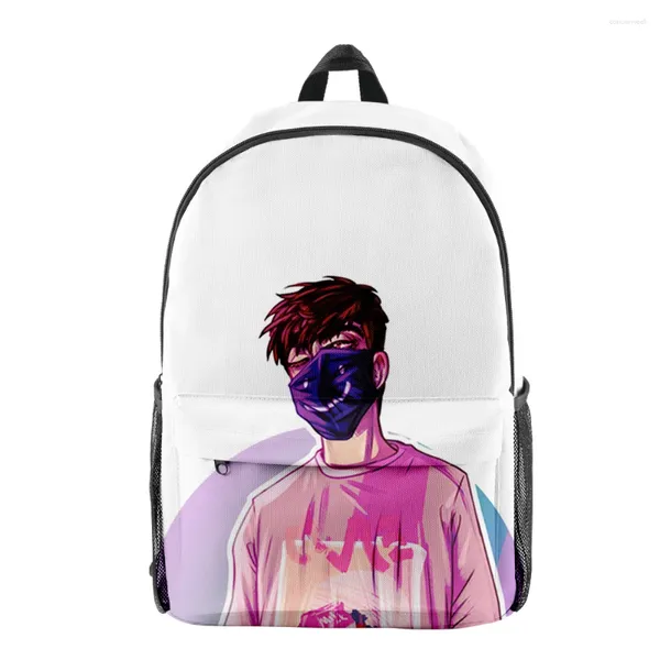 Rucksack Hip Hop Gegergenotfound Milk Student Schools Bags Jungen Mädchen Reisen 3D -Druck Oxford wasserdichte Notizbuch Schulter -Rucksäcke