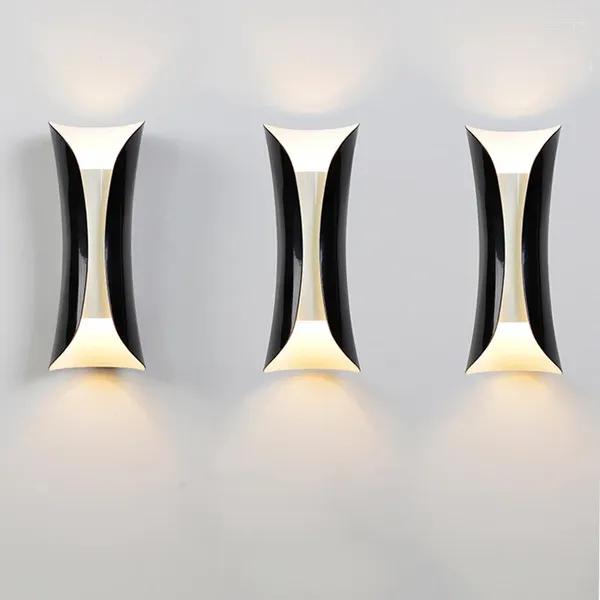 Lampada da parete Lettura moderna Lust Crystal LED Turkish Black Lampada di illuminazione da esterno Applique