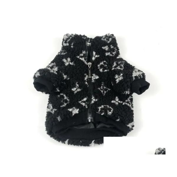 Дизайнерская одежда для собак -одежда Black Lamb P Class Logo Cat Fadou Schnauzer Teddy Cotton Drod