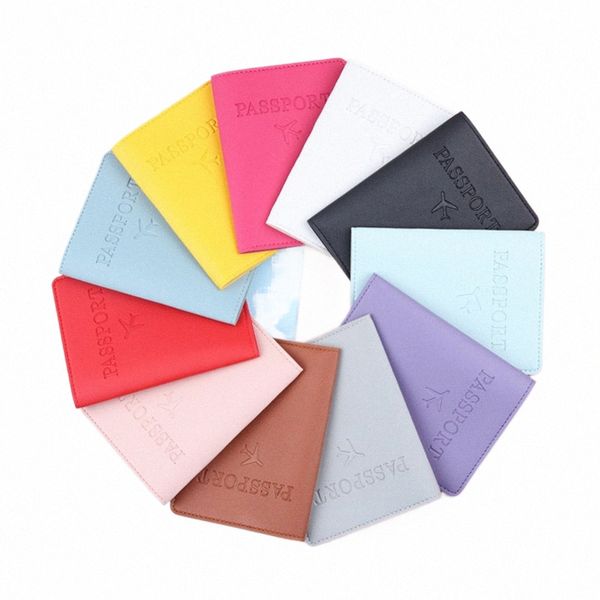 PU PETH SOLID COLORE SOLID BUSIN CASO DI PASSAZIONE CASO RFID PROPRIETTO PROTECTORE Distentore del badge Copertura della carta di credito multifunzionario 47SZ#