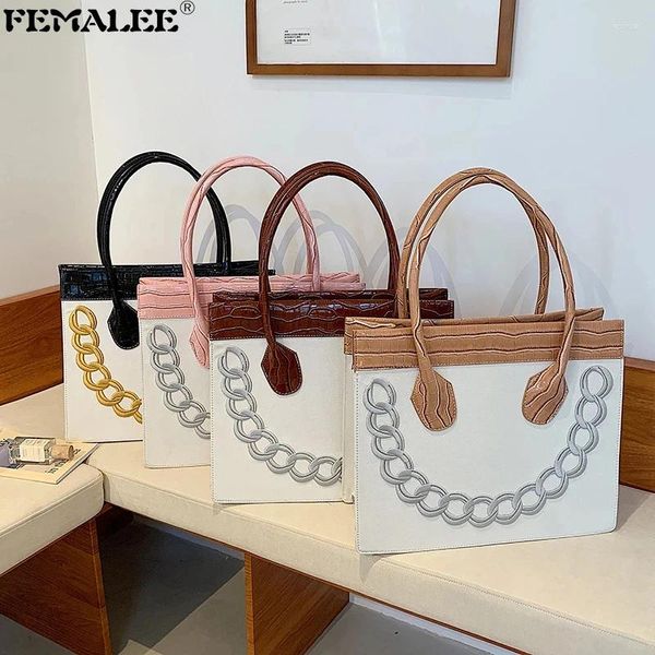 Sagni delle spalle versatili coreano di grande capacità Donne ascelle tote borse di moda borsette di alligatore femminile