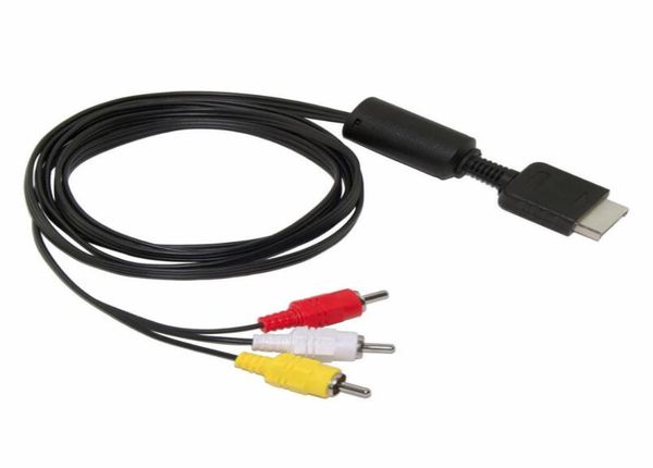 6ft AV Audio Video Cable cabo RCA AV 6Z para Sony PlayStation 3 PS2 PS1 Universal AV Audio Video Cable3938391