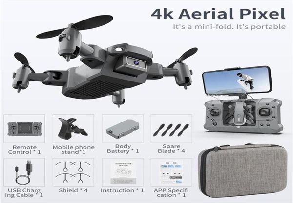 KY905 Mini Drone com câmera 4K HD Drones dobráveis quadcopter OneKey Return FPV Siga -me RC Helicóptero Quadrocopter Kid039s T7169027
