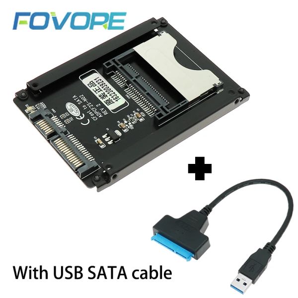 Karten cfast Kartenleser cfast 2,5 '' 2,5 Zoll 22Pin SATA 3 III 3.0 Adapter -Konverter SATA3.0 SSD HDD CASE Reader für PC -Laptop