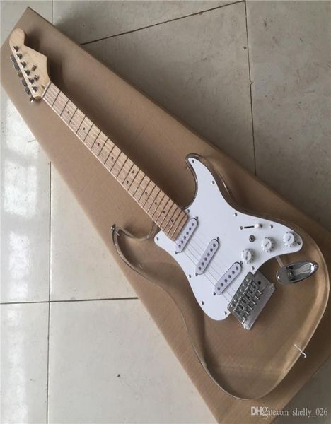 Gitarre verkauft Acrylkörper -LED -Licht auf Qualität Elektrik Guitarra Guitars6959824