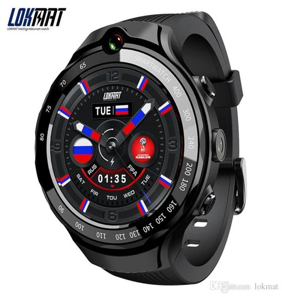 LOKMAT 4G 5MP5MP Dual Camera Smart Watch Men Android 71 MTK6739 1GB16GB 400400 AMOLED SCREEN GPS Wifi Smartwatch per iOS Andro3942587