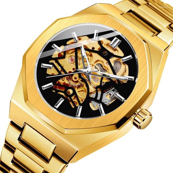 Armbanduhren luxuriöser leichter Männer mechanischer Uhr exquisit großer Zifferblatt Saphirspiegel Automatische Bewegunguhr