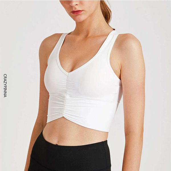 Нейлон высокий Lu Align Align Ladded Cond Yoga Sports Bras Top Top Wireless Wear Trabing Trabout Tops Bra Tops Plus Size S Lemon Gym Trabout Trabout