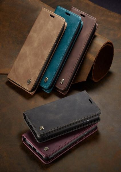 Case di portafoglio in pelle Flip per iPhone 13 12 11 Mini Pro Max XS XR 6S 7 8 Plus Slot della carta di credito tascabile SE4442726
