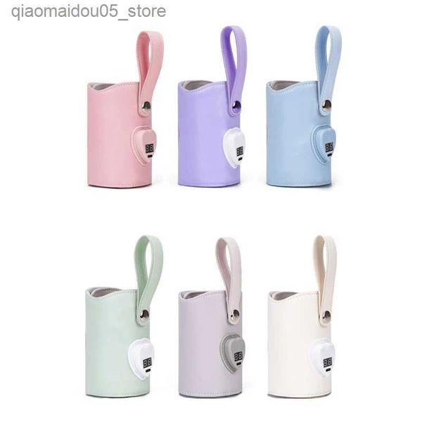 Aquecedores de garrafa Esterilizadores# Usb Leite Aquecedor de garrafas de bebê Baby Bottle Thermos aquecedor Manga q240416