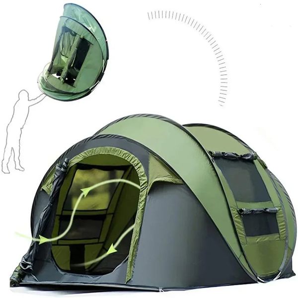 Speed Open 1s Non è necessario impostare la tenda per esterni in poliestere Springsummerautumn Camping Accessori pioggia e protezione solare 240416