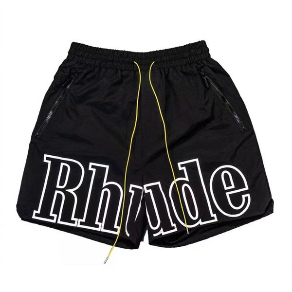 Novo designer masculino shorts rhude shorts de verão calça de praia de alta qualidade calça de rua de alta qualidade