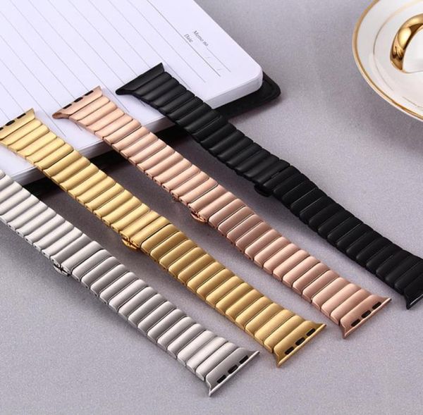 Luxury 316L Нержавеющая сталь Buckle Land для Apple Watch Band 38 мм 40 мм 42 мм 44 -мм золотой ремешок для Iwatch Band Series 1 2 38024074