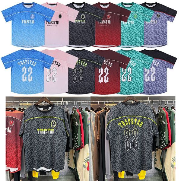 Tasarımcı Erkek Futbol Gömlekler Trapstar T Shirt Polos Çiftleri Mektup T-Shirts Kadınlar Trendy Salger Tees Eu Boyut S-XL Toptan