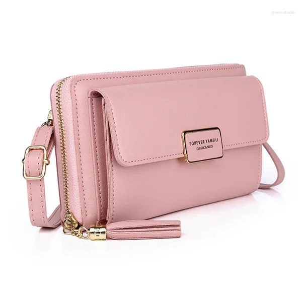 Abendtaschen Mode Frauen Mobiltelefonbeutel Damen kleine PU Leder Schulter Brieftasche Crossbody Weibliche Handy Geldbörse Mini Messenger