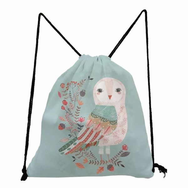 FR Bird Printing Backs Bags Teengergerger Girls Bookbag Dail Dail