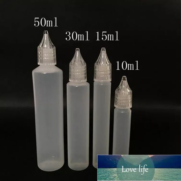 Punta di gocciolamento per bottiglia per bottiglia per succo di succo vuoto a match da 10 ml da 15 ml da 30 ml di deposito liquido in plastica