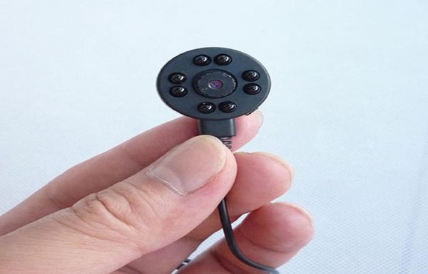 HD 600TVL Mini Pinhole Camera 8 Светодиодная инфракрасная ночная видение мини -камера видеонаблюдения Home Micro Camera 50pcslot2854009