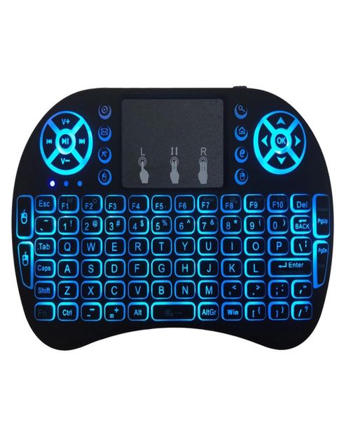 Mini RII i8 Wireless Tastatur 24G Air Maus Fernbedienung Touchpad Hintergrundbeleuchtung für intelligente Android TV -Box Tablet PC ENGL282S3286775