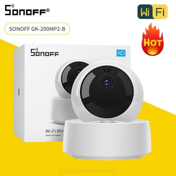 SOMOFF GK200MP2B 1080P HD Mini WiFi Smart Camera Smart Home Security Camera 360 Wirelsess IP Monitor de bebê Ewelink