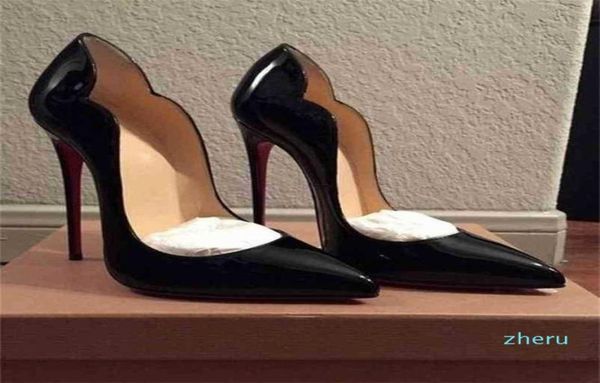 Designer Concise Shoes Plus Size 45 Speced Toe 12 cm High Stiletto Heels 10 cm 8 cm flacher Mode klassische Frauen Pumps2488977