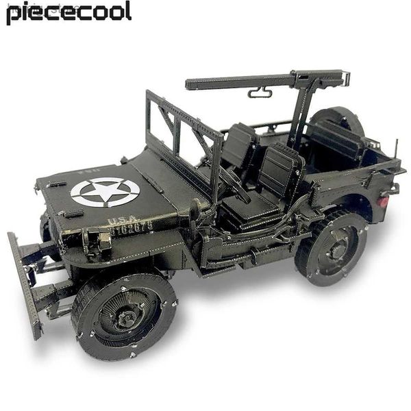 3D Buzzles PieceCool Model Kits наборы Willys MB внедорожник Metal Puzzle 3D DIY Toys Jiasaw для подростков подарка на день рождения 221 шт. Y240415