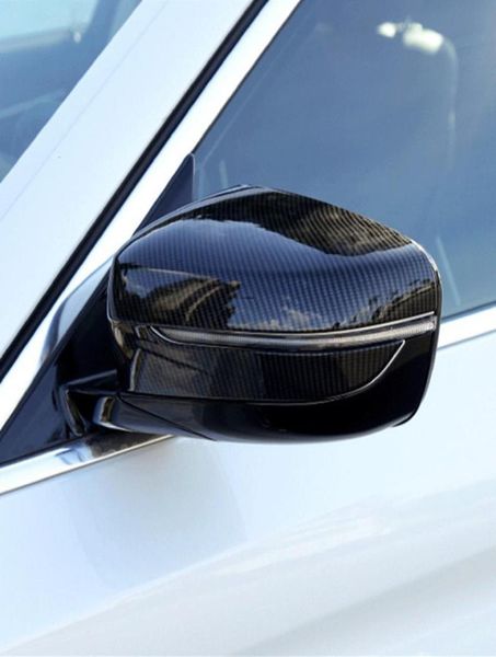 Углеродное волокно в стиле автомобиля внешнее зеркальное зеркальное оболочка зарегистрированной кадры