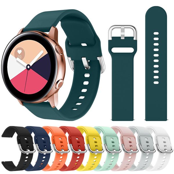 Sehen Sie sich Bands für Samsung Galaxy Watch Active/Active2 40 mm/44 mm, Silikon -Sport -Armband -Ersatz für Galaxy Watch kompatibel