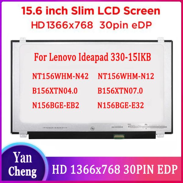 Bildschirm für Lenovo IdeaPad 33015ikb Lenovo IdeaPad 330 15ikb Laptop LCD -Bildschirm HD 1366x768 Anzeige 15,6 