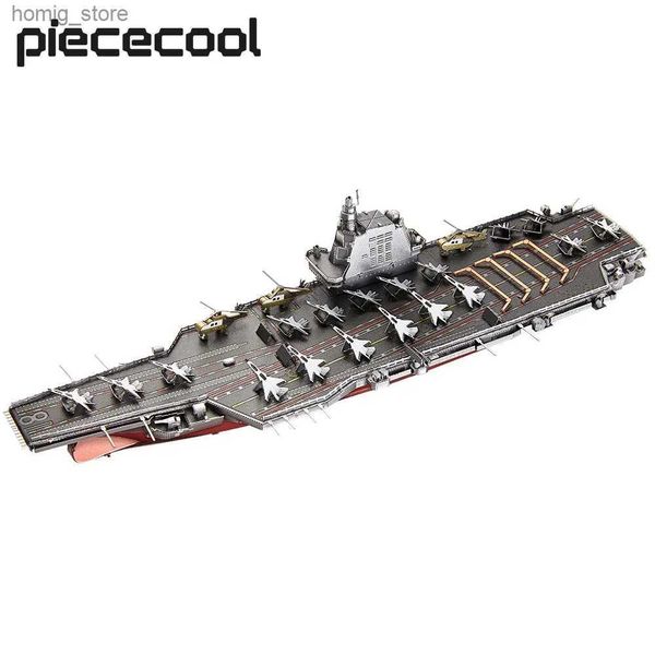 3D головоломки кусочки модели модели CNS CNS Fujian Battleship 3D Metal Buzzles DIY SET Brain Teaser Toys Toys Gormant Gifts Y240415