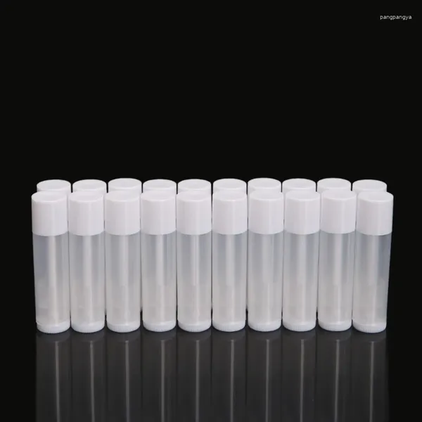 Speicherflaschen Lippenrohre leeren klaren Behälter mit Kappen nachfüllbar