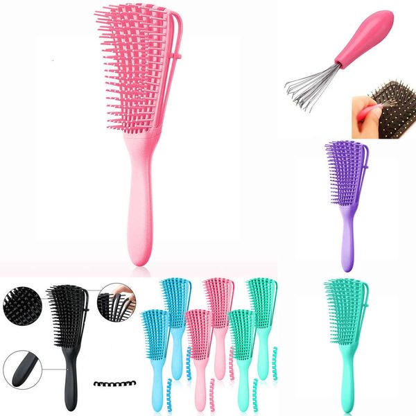 Novo pente de massagem no couro cabeludo, destrancando para escova de cabelo cacheado hairbrush pincel masculino homem salão