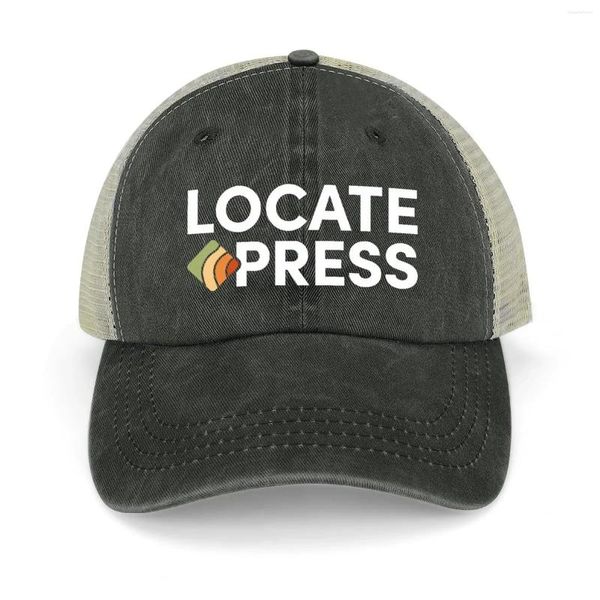 Логотип Berets - Dark Mode!Найдите пресс -книги, слоган, ковбойская шляпа, гольф носить женские шляпы, 2024 Мужские