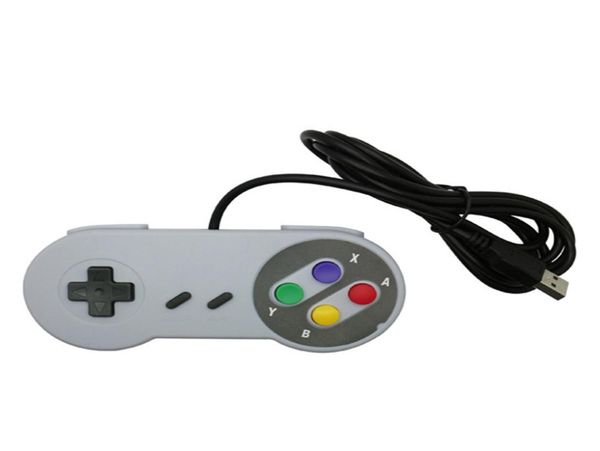 Classic USB -контроллер ПК -контроллеры Gamepad Joypad Joystick Замена для Super Nintendo SF для SNES NES ТАБЛИЦА ПК LAWINDOWS M7176264