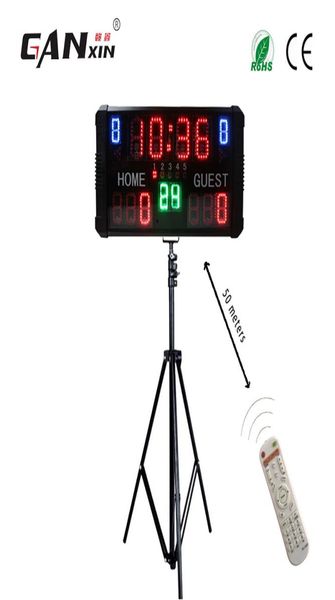 Гансин светодиодный баскетбольный табло цифровой портативный электронный табло со стендом2094183
