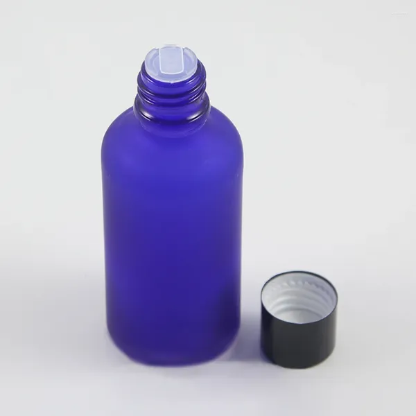 Lagerflaschen China Anbieter Frosted Gla Dropper Flasche 50 ml ätherisches Öl mit innerem Stopfen und Deckel