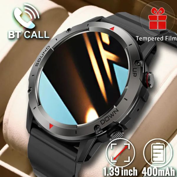 Uhren NX9 Rugged Smart Watch Men für Android Xiaomi iOS Water of Watch Watches 1.39 '' Round Fitness Tracker Bluetooth Call SmartWatch 2023