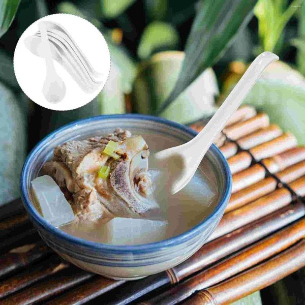 Löffel 6 PCs Löffel Hafer Chinesische Suppe Asiatische Essstäbchen Setzen Sie japanische Melamin -Ramen